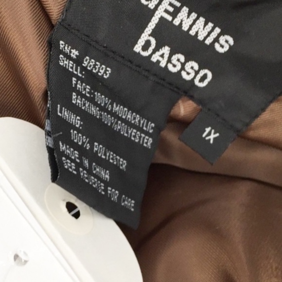 NWT Donnie Basso Brown Mink Coat (faux) - Picture 4 of 10